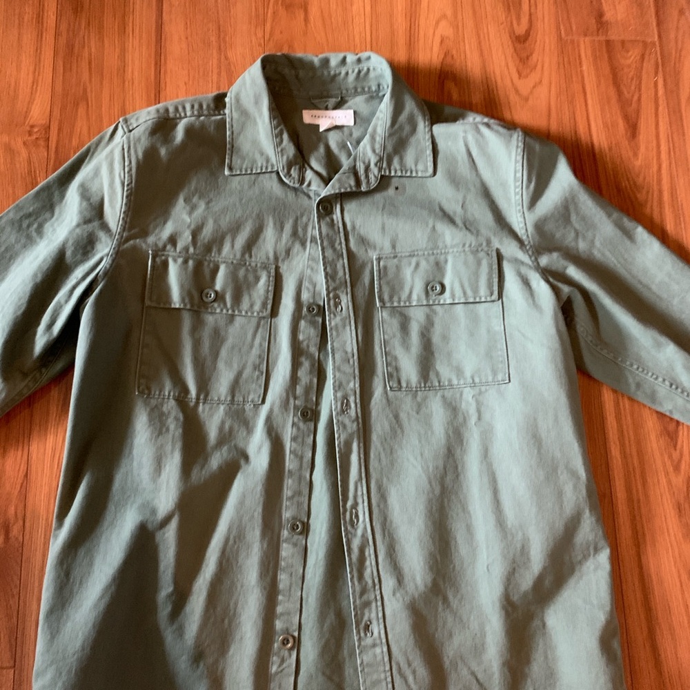 Aeropostale Green Shirt Jacket